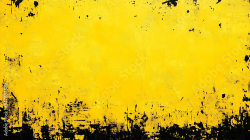 ough black and yellow texture, Distressed abstract background, Bold grunge color contrast, Textured paint design, Energetic yellow and black art photo