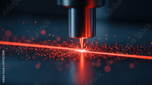 Industrial lasers and beams, showcasing their role in manufacturing, welding, and material processing.