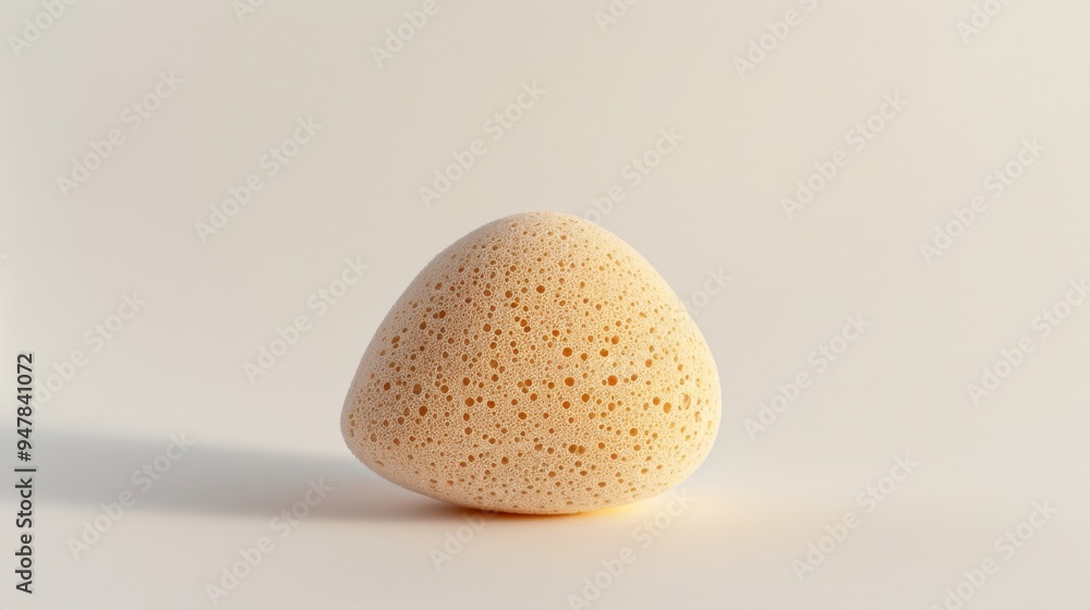 A detailed close-up of a natural sponge with a unique porous texture, isolated against a plain background. A detailed close-up of a natural sponge with a unique porous texture, isolated against a plain background.