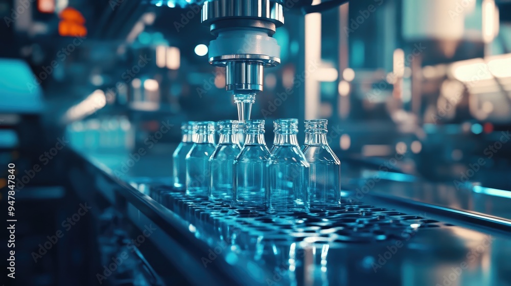 Modern Bottling Plant with Fully Automated Production Line Modern Bottling Plant with Fully Automated Production Line