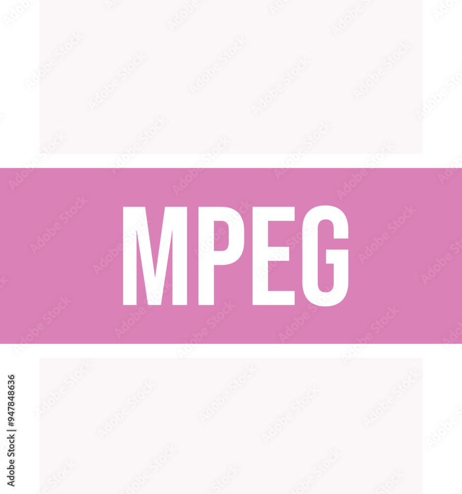MPEG icon fill and bebus writting MPEG icon fill and bebus writting