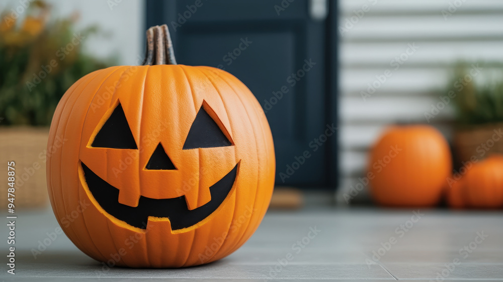 High-definition of a trick-or-treaters in focus, festive and welcoming. High-definition of a trick-or-treaters in focus, festive and welcoming.