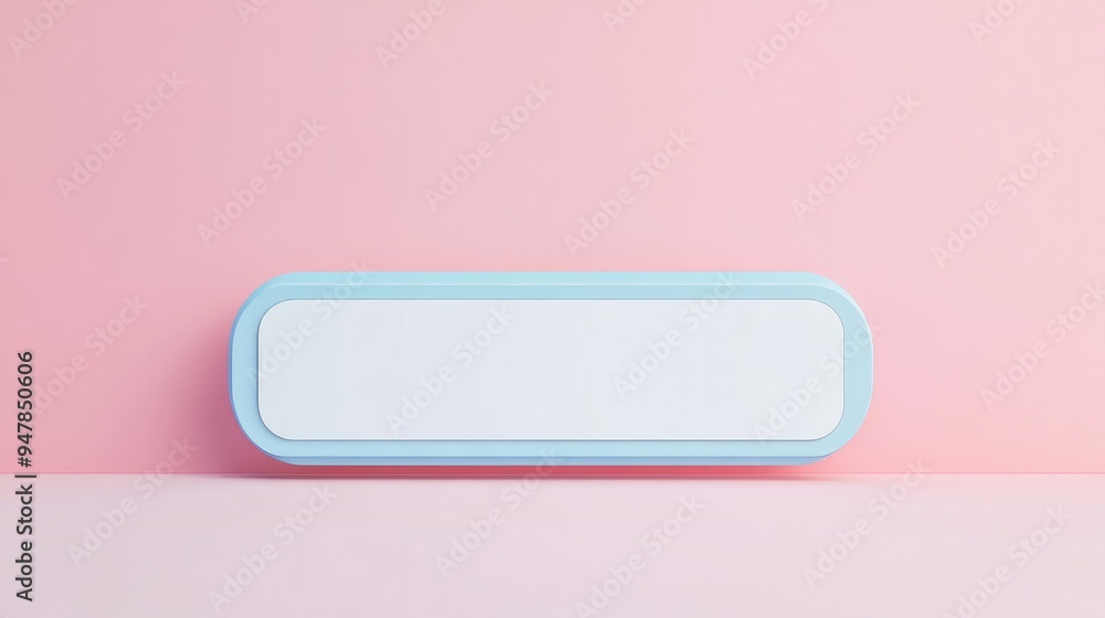 3D illustration of a blank search bar set against a pastel background, representing a clean and straightforward web search concept. 3D illustration of a blank search bar set against a pastel background, representing a clean and straightforward web search concept.