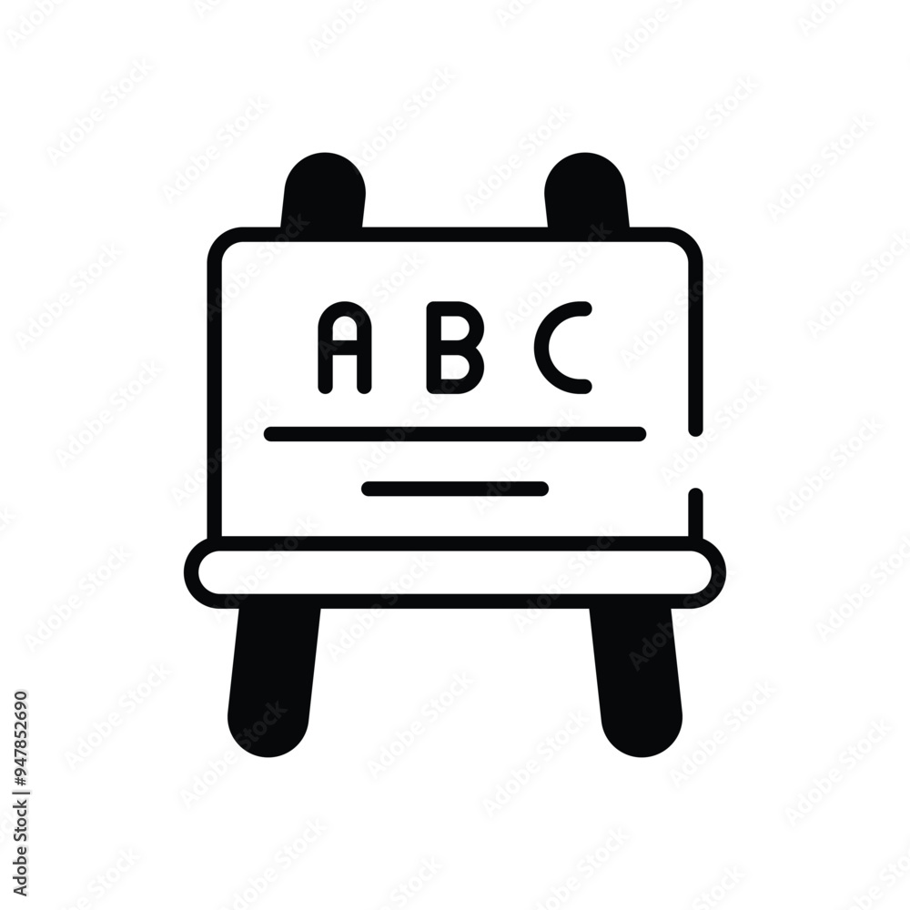 Chalkboard vector icon Chalkboard vector icon