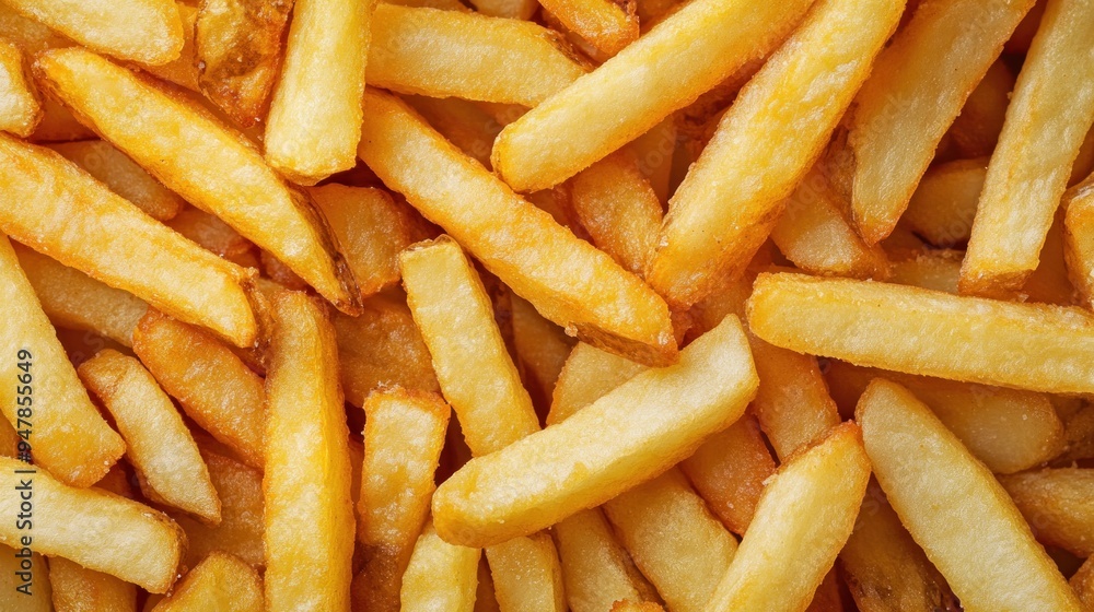 Close-up of Crispy Golden French Fries Close-up of Crispy Golden French Fries