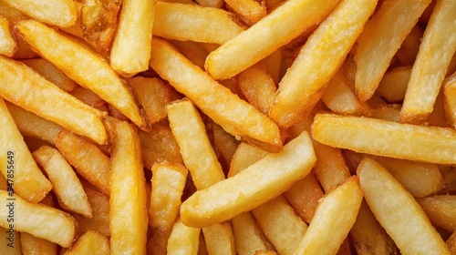 Close-up of Crispy Golden French Fries