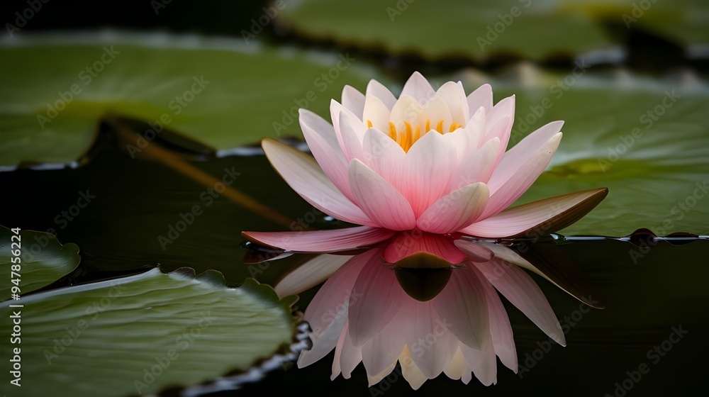 Beautiful Pink Lotus Flower with Green Leaves in Pond, Pink Lotus Flowers Blooming on Water, Magical Pink Lotus Flower in Pond Beautiful Pink Lotus Flower with Green Leaves in Pond, Pink Lotus Flowers Blooming on Water, Magical Pink Lotus Flower in Pond