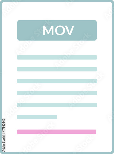 MOV Contract document icon