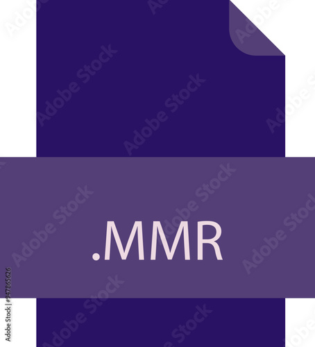 MMR File icon fill crisp corners with doted lines