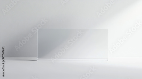 Wallpaper Mural Clear Acrylic Sign Mockup. Torontodigital.ca