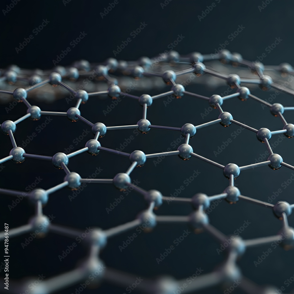 Graphene Molecular Model - Hexagonal Lattice Graphene Molecular Model - Hexagonal Lattice