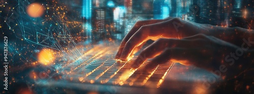 Database administrator implementing time-series databases in server room data center storage big data storage digital technology IT support telecommunication systems concept