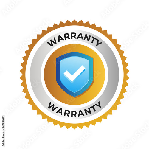 Lifetime Warranty - Stamp, Imprint, Seal Template. Vector Stock Illustration