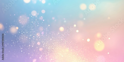 Soft-focus background with a subtle glimmer effect and a gradient of pastel colors.