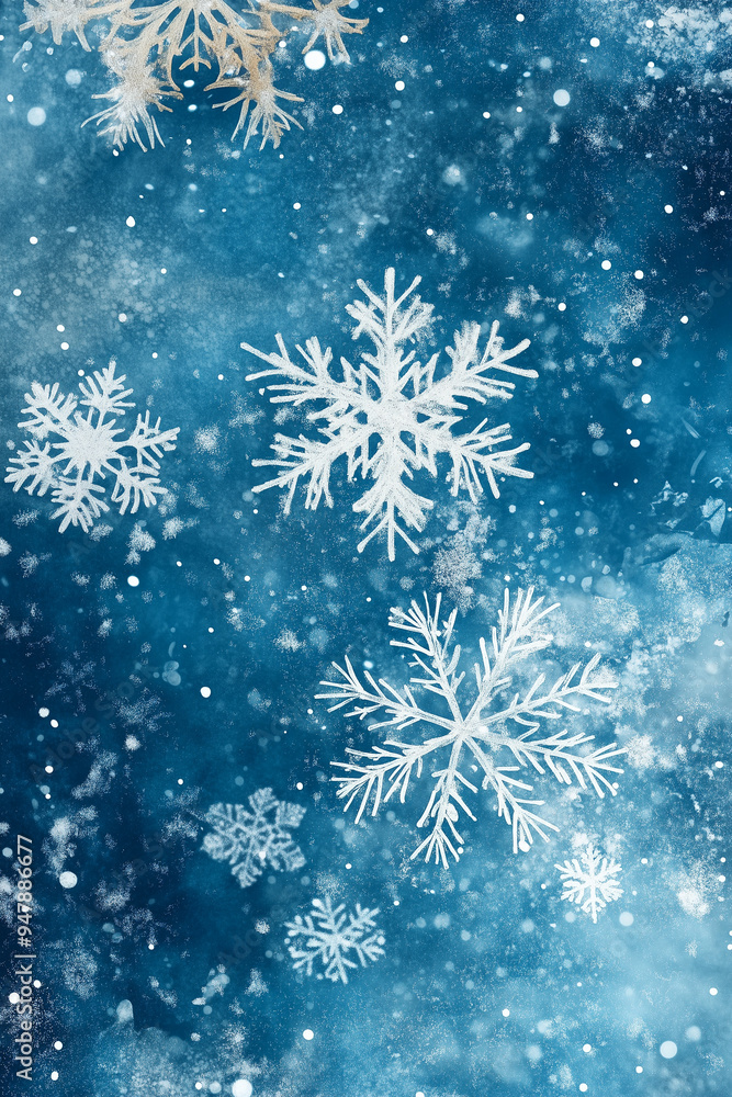 blue winter background with snowflakes. blue winter background with snowflakes.