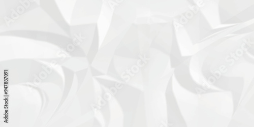 White crumpled paper texture . White wrinkled paper texture. White paper texture . White crumpled and top view textures can be used for background of text or any contents .