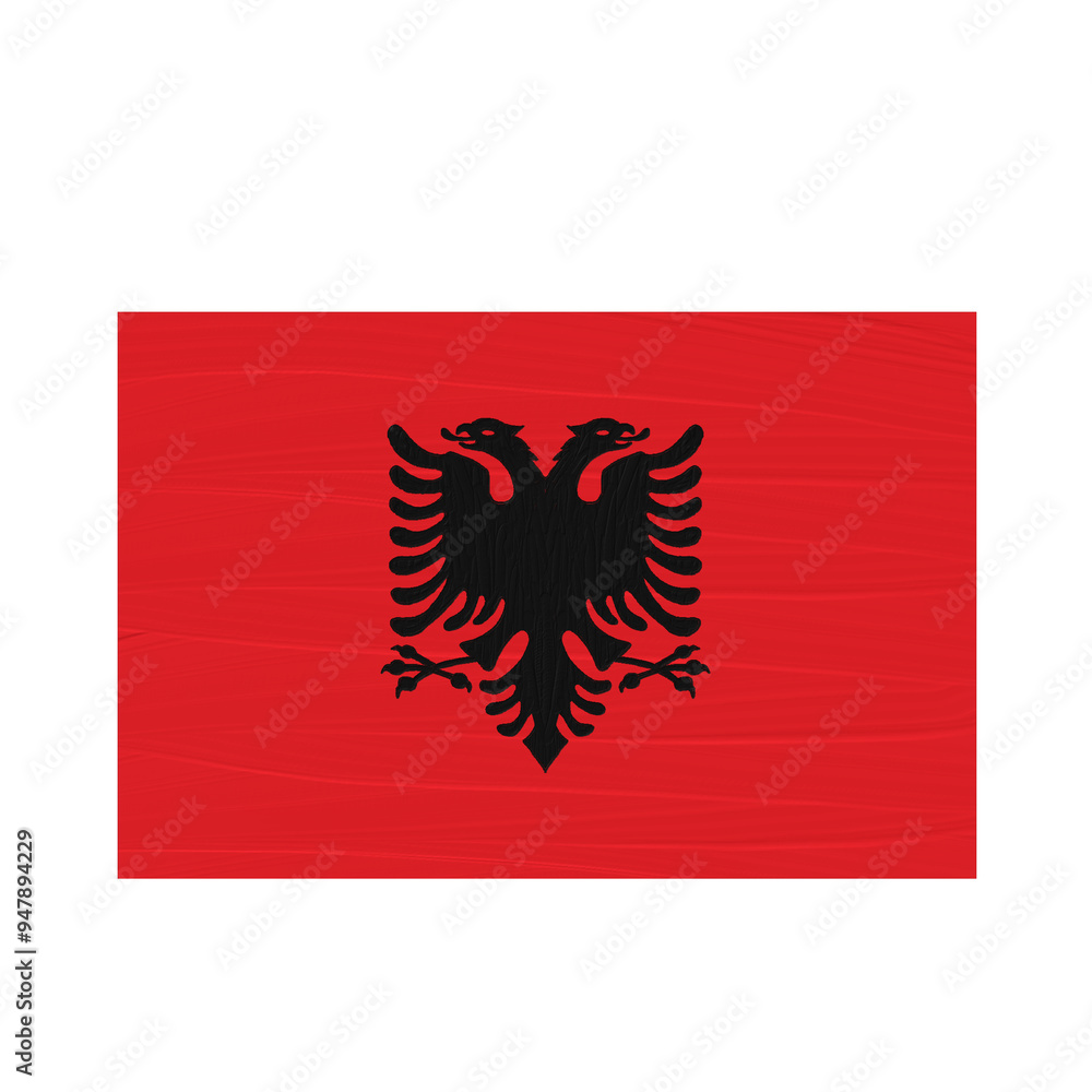 Albania flag illustration