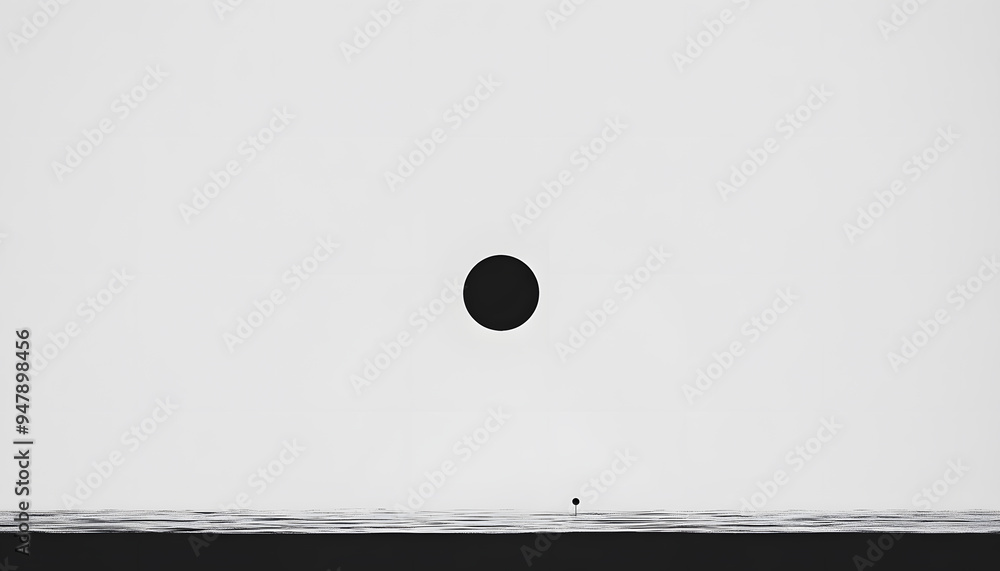 A large, empty space with a small, centered element, like a dot, circle, or tiny icon, emphasizing simplicity A large, empty space with a small, centered element, like a dot, circle, or tiny icon, emphasizing simplicity