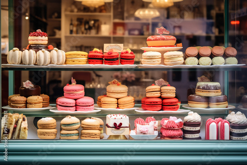 Wallpaper Mural Illuminated French Pastry Window Display Torontodigital.ca