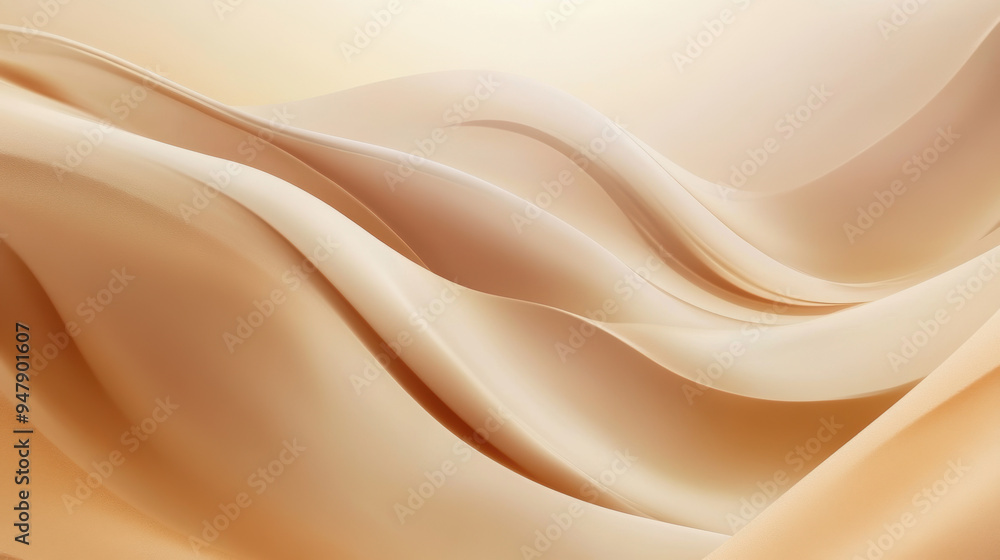 Obraz premium Abstract Beige Curves.