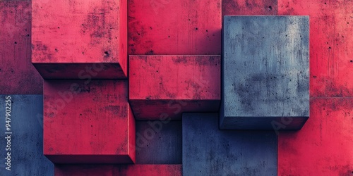 Abstract Concrete Blocks