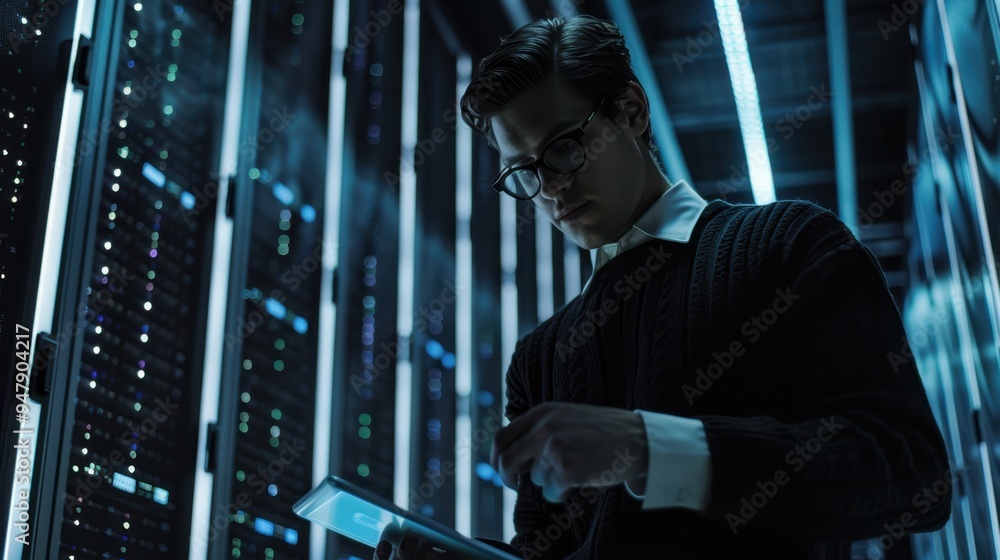 The Technician in Data Center The Technician in Data Center