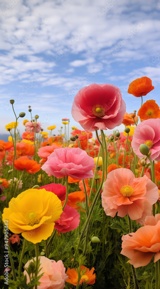 Obraz premium red poppy field