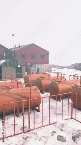 view of abandoned polar station photo