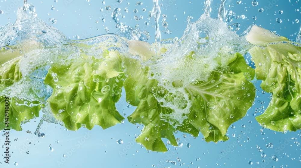 Lettuce Splashing in Water Lettuce Splashing in Water