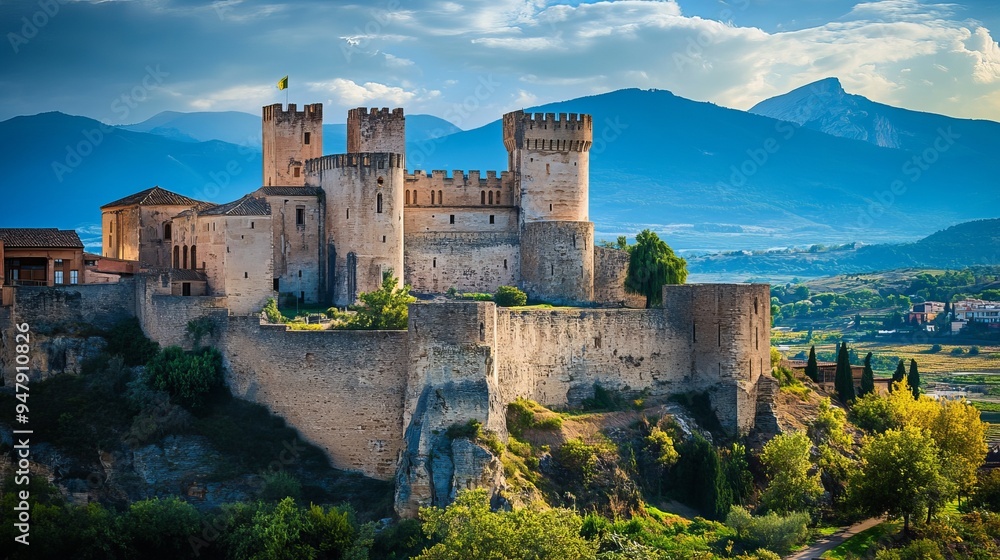 The medieval castle of Buñol, also known as Bunyol or Bunol, located near Valencia, Spain. The medieval castle of Buñol, also known as Bunyol or Bunol, located near Valencia, Spain.