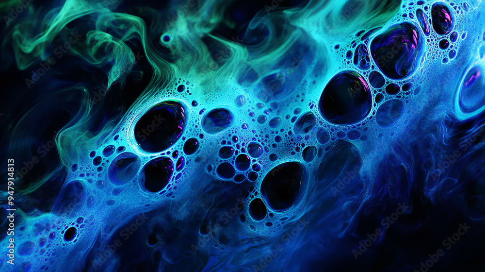 Fluid neon chrome waves background Fluid neon chrome waves background