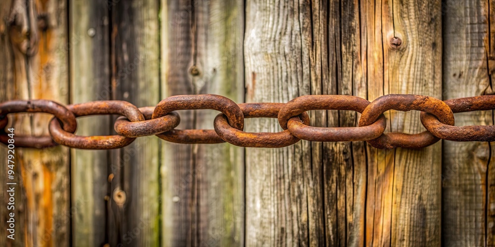 Rusty chain hanging on a weathered wooden fence, rusty, old, metal, weathered, fence, vintage, decay, aged Rusty chain hanging on a weathered wooden fence, rusty, old, metal, weathered, fence, vintage, decay, aged