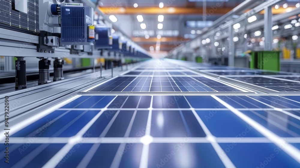 Renewable Energy Revolution Solar Panel Assembly Line in Action Renewable Energy Revolution Solar Panel Assembly Line in Action