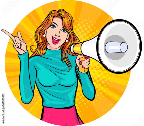 cartoon people actions emotions in Avatars retro pop art comic style