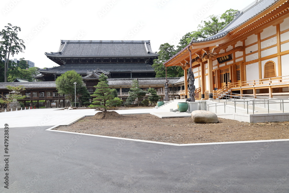 A Japanese temple : a scene of the precincts of Myogon-ji Temple in Toyokawa City in Aichi Prefecture 日本のお寺:愛知県豊川市にある妙厳寺の境内風景 A Japanese temple : a scene of the precincts of Myogon-ji Temple in Toyokawa City in Aichi Prefecture 日本のお寺:愛知県豊川市にある妙厳寺の境内風景