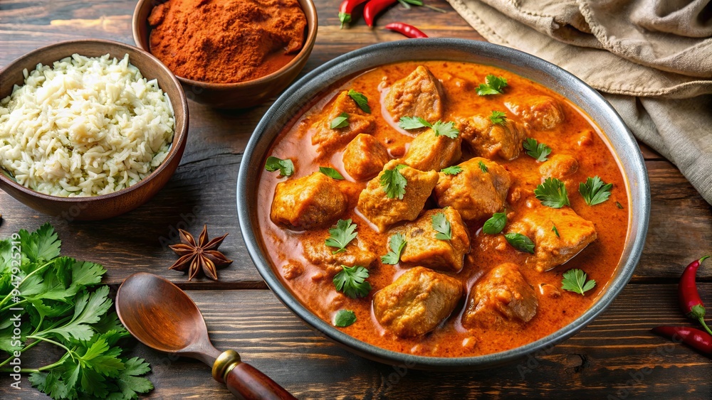 Delicious homemade chicken Tikka Masala with creamy tomato sauce and fragrant spices , Indian cuisine, homemade Delicious homemade chicken Tikka Masala with creamy tomato sauce and fragrant spices , Indian cuisine, homemade