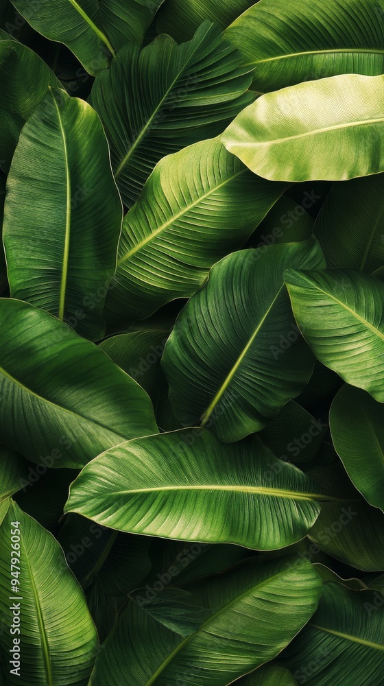 Tropical green leaves background creating natural pattern Tropical green leaves background creating natural pattern