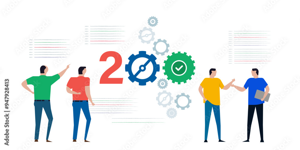 200 Ok error code success web server browser team discussing illustration 200 Ok error code success web server browser team discussing illustration
