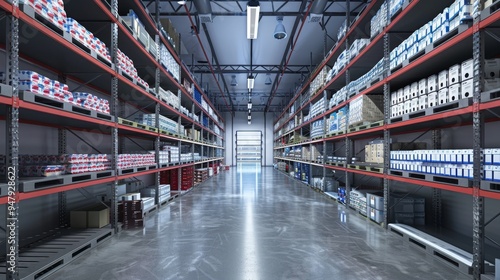 Frozen in Time Industrial Freezer Warehouse Packed with ReadytoShip Products photo