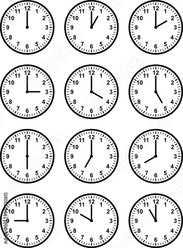 時計のアイコンセット