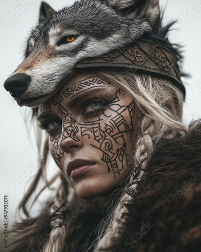 portrait of a person in a mask