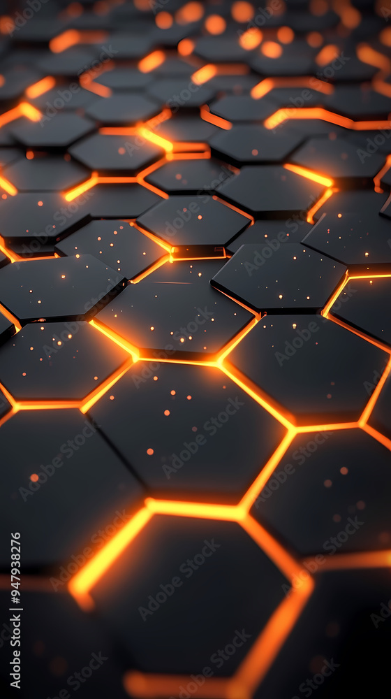 Flame effect hexagon pattern Flame effect hexagon pattern