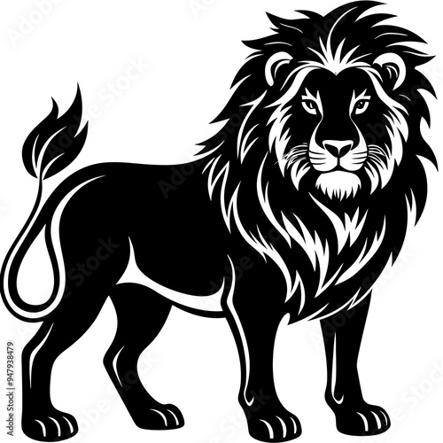 Lion Silhouette Black Vector