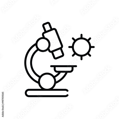 Biology Microscope vector icon