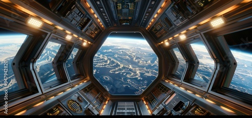 View of Earth From a Space Station
