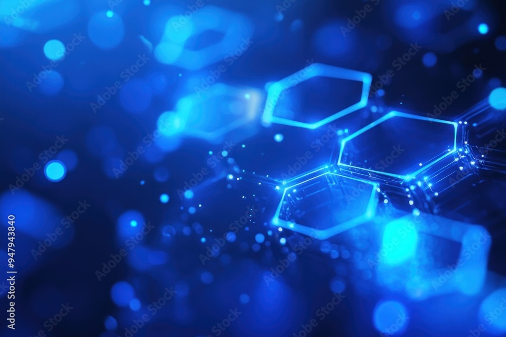Futuristic blue hexagonal technology background Futuristic blue hexagonal technology background