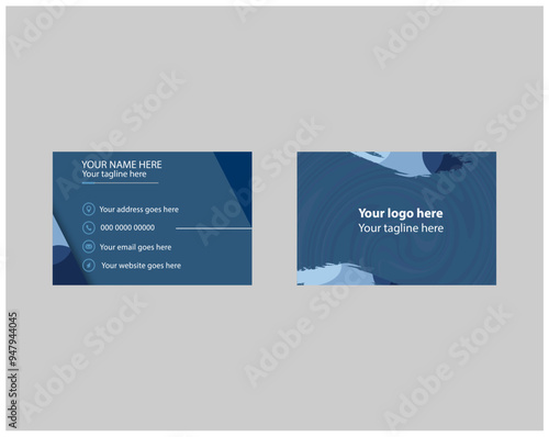 creative clean modern business card
