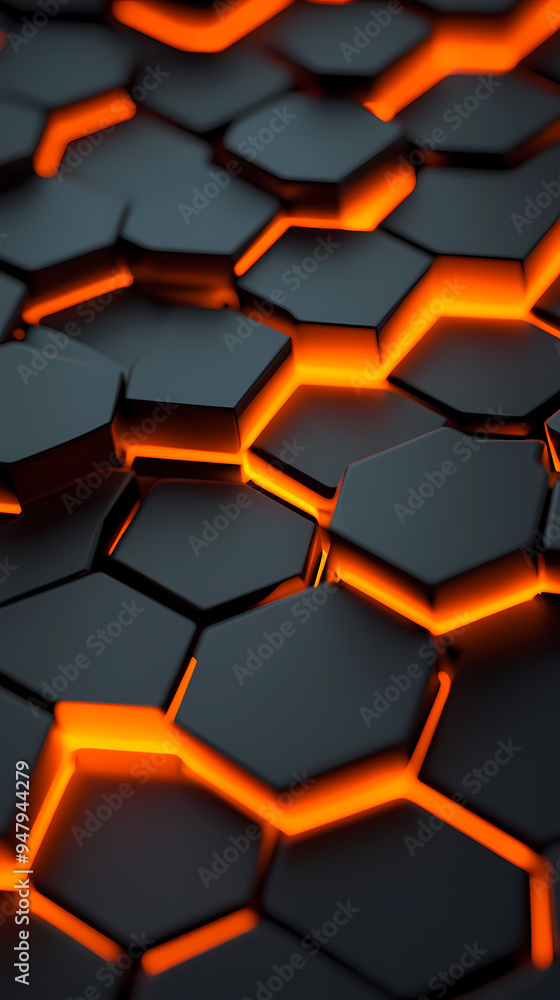 Flame effect hexagon pattern Flame effect hexagon pattern
