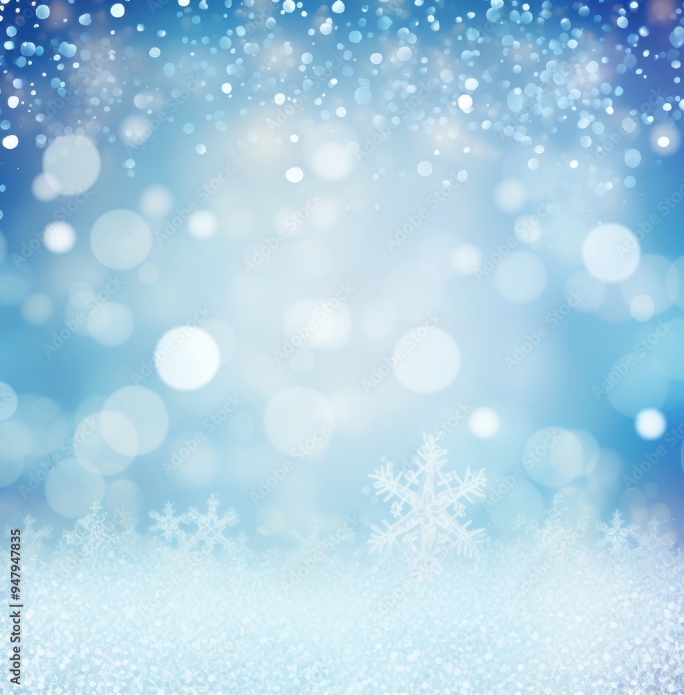 Winter wonderland snowflake background Winter wonderland snowflake background