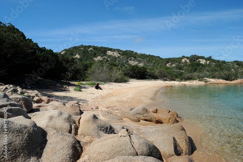 Veduta della costa di Olbia, tra Poltu Abe e Capo Ceraso, la spiaggia di Poltu Casu photo